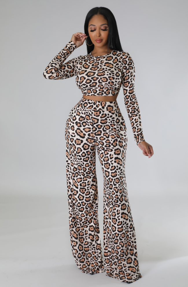 Staying Wild Pant Set - Chic by Taj