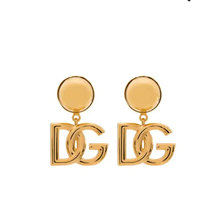 TAJ DG LOGO EARRING. ( SHIP NEXT DAY ) - Chic by Taj