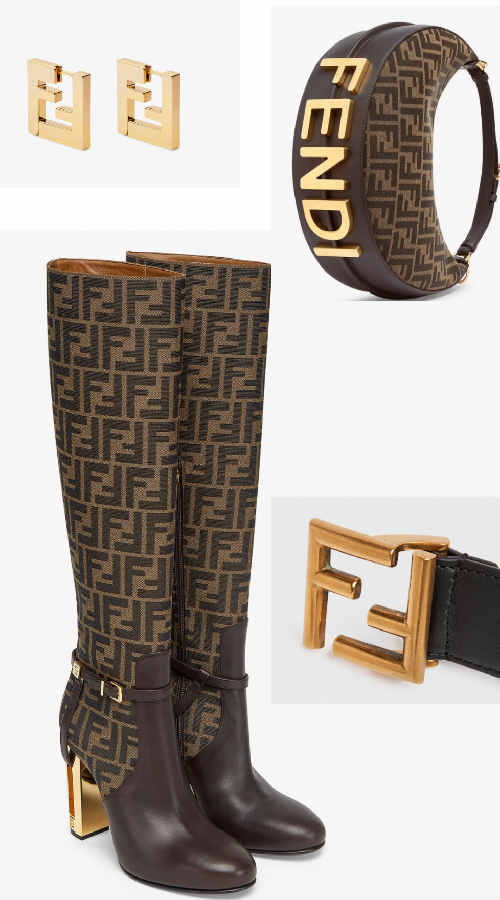 Taj Brown leather high-heeled boot - Chic by Taj