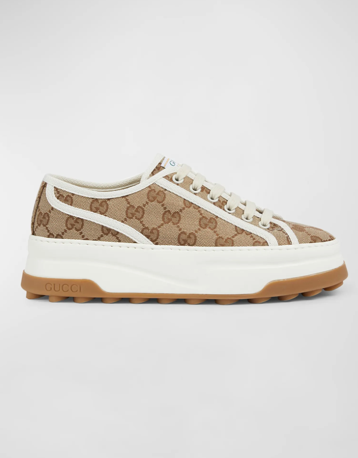 GG Canvas Low-Top Platform Sneakers - Chic by Taj