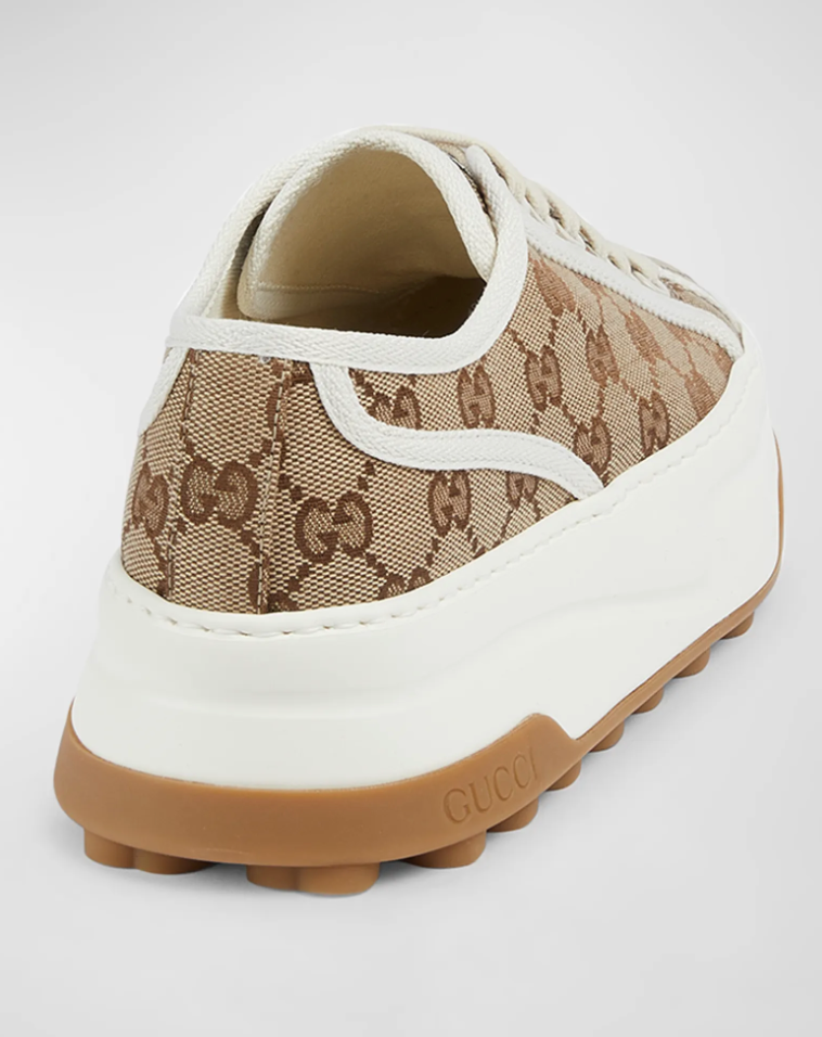 GG Canvas Low-Top Platform Sneakers - Chic by Taj