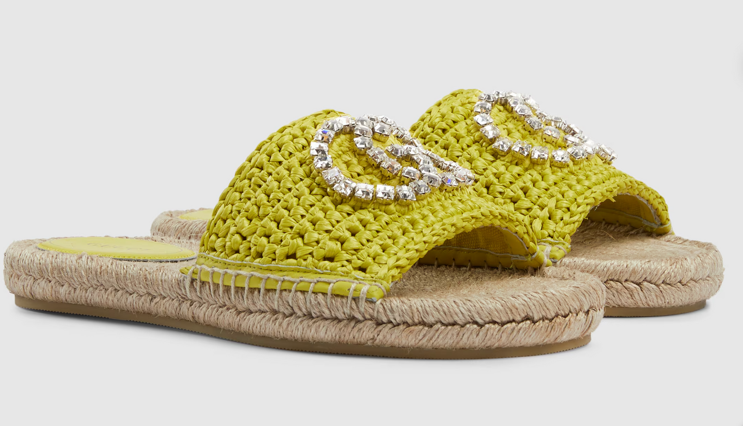 Taj viscose-effect raffia Slides Chic by Taj