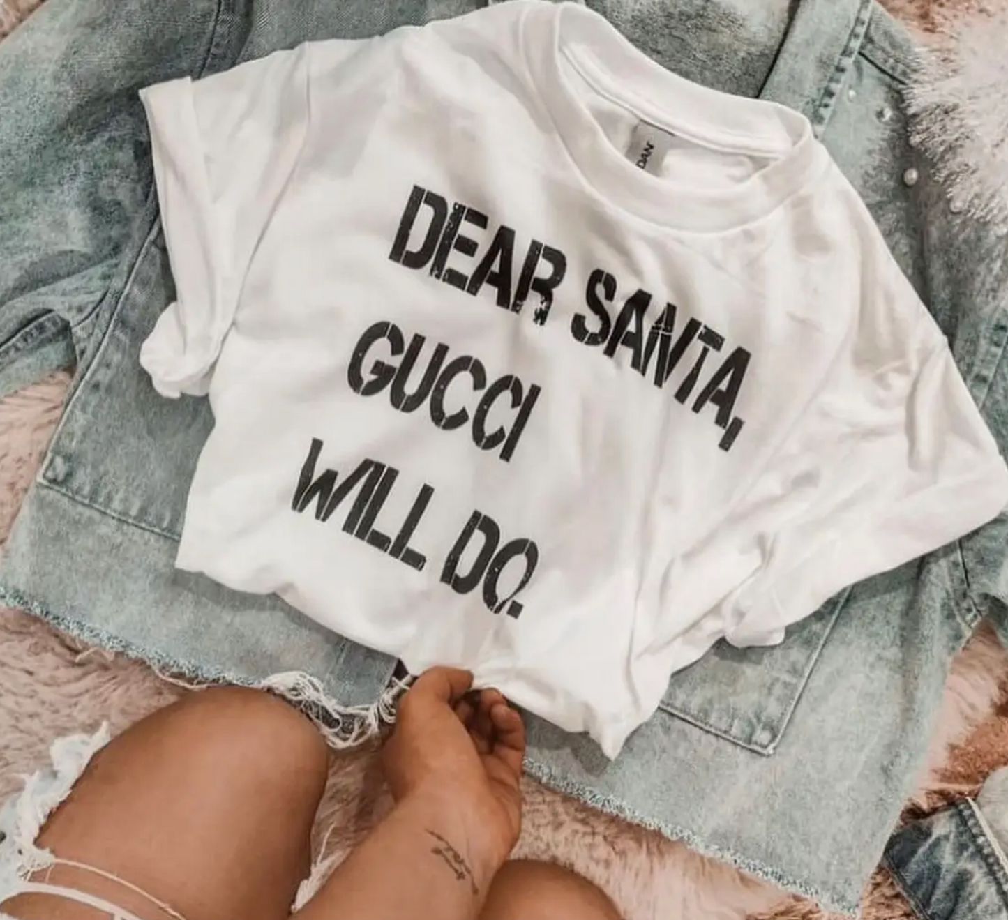 Dear Santa Crop Top