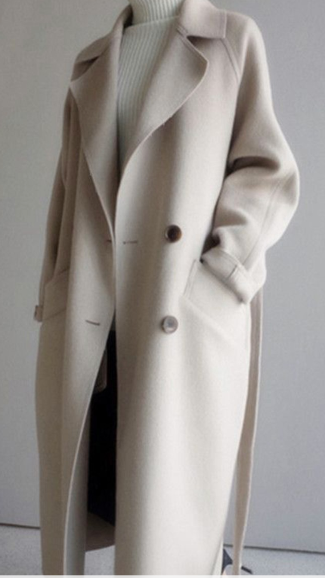 Classic Camel Trench Coat Chic by Taj