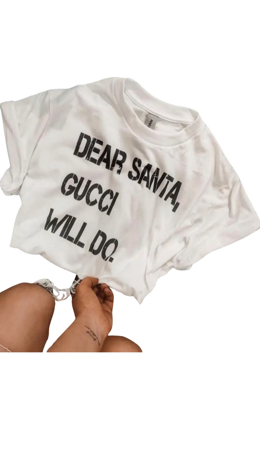 Dear Santa Crop Top