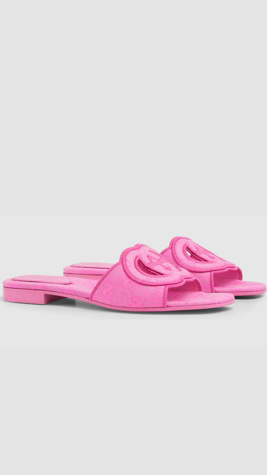 TAJ GG PINK SANDALS