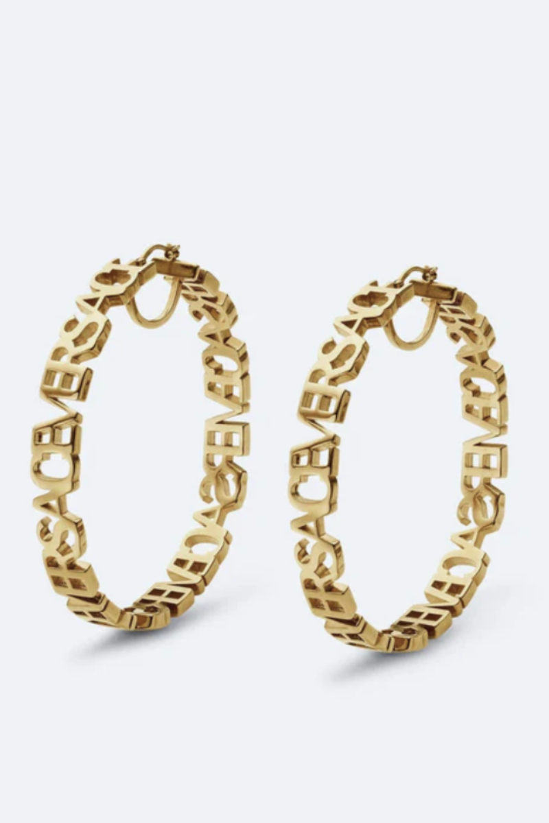 TAJ LOOP LION HEAD EARRINGS                          ( SHIP IN 2-3 DAYS ) EXPRESS SHIPPING AVAILABLE - Chic by Taj